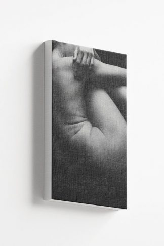 Female body side B&W canvas