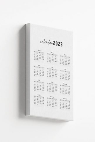 Calendar 2023 No2 Canvas