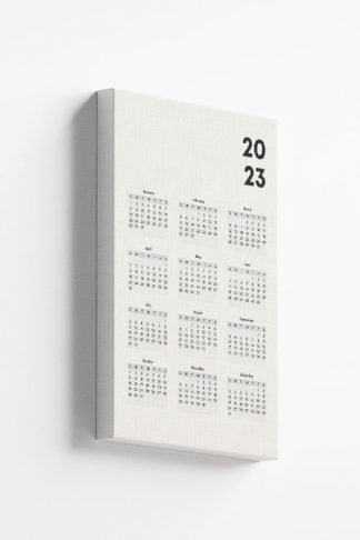 Calendar 2023 No3 Canvas