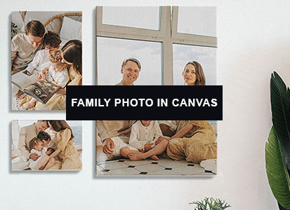 Family photo in canvas 1