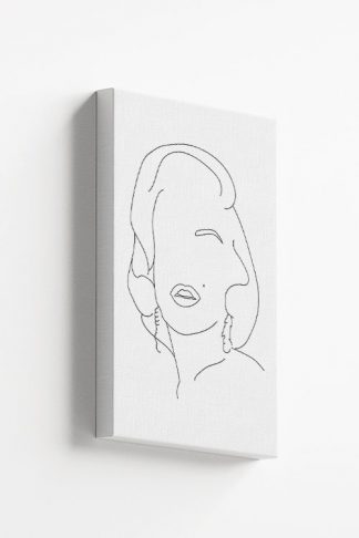 Marilyn Monroe Lines Canvas