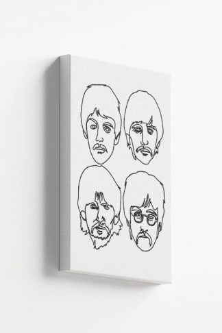 The Beatles Minimal Pop Art Pose Canvas