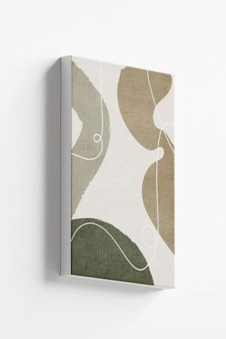 Graphical and curvy shape No2 canvas