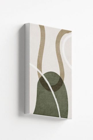 Graphical and curvy shape No4 canvas