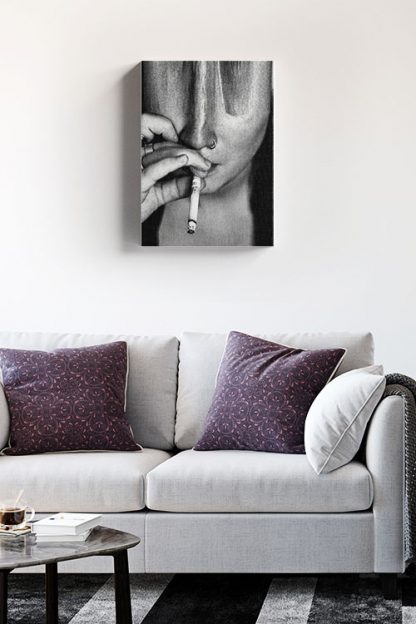 Distorted smoker canvas