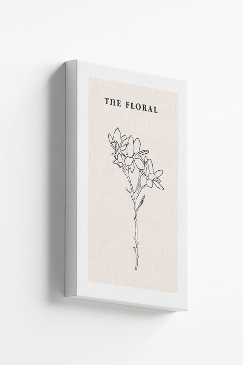 The floral No1 canvas
