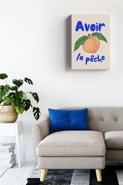 Speak French Avoir La Peche Canvas - Image 2