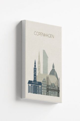 Copenhagen skyline Canvas