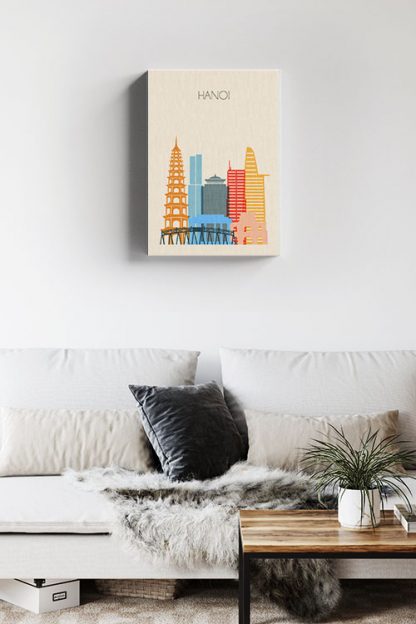 Hanoi skyline Canvas