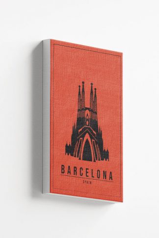 Minimal Barcelona Spain Canvas