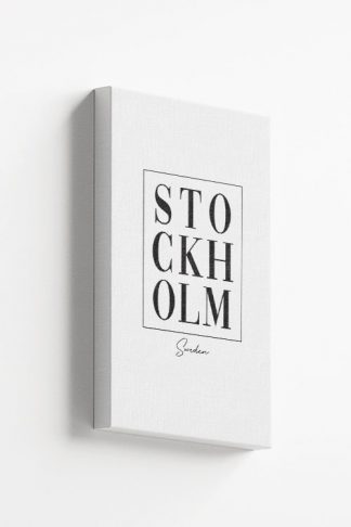 Stockholm typo Canvas