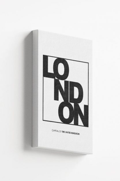 London Typo Canvas