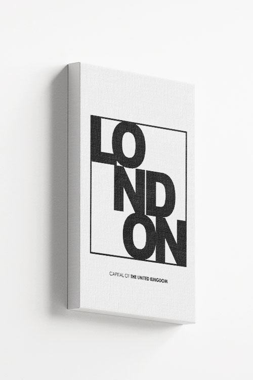 London Typo Canvas