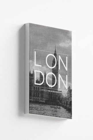 London B&W Typo Canvas