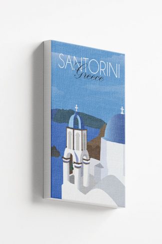 Santorini Travel Canvas