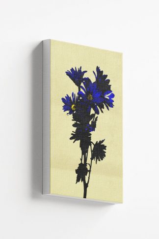 Floral Blue Flower Canvas