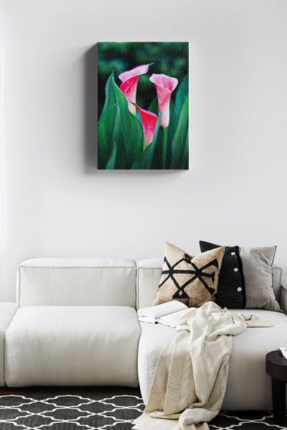 Calla lilies canvas