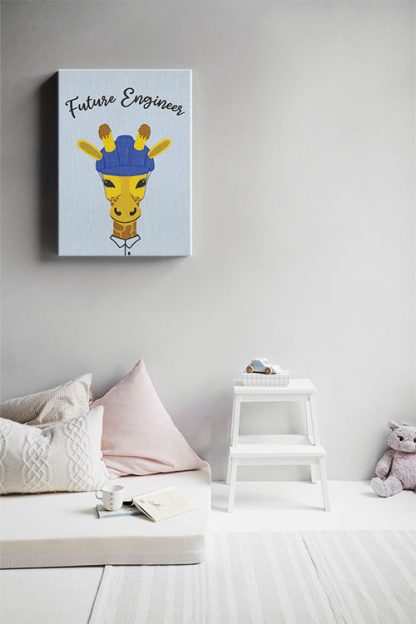 Giraffe Engineer Canvas