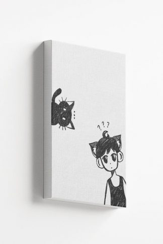 Cat and Boy Canvas