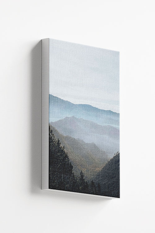 Foggy mountains canvas