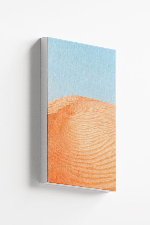 Textured hill of desert canvas