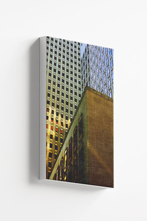 Commercial buildings photo canvas