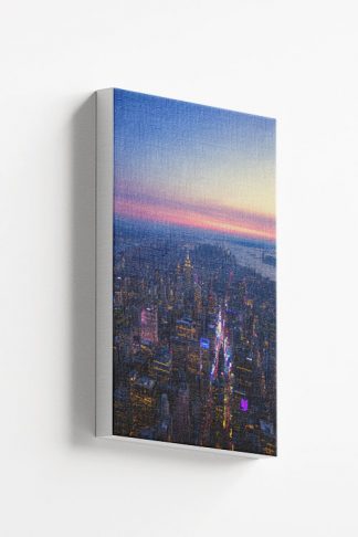 City lights and sky Canvas