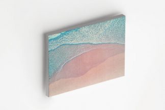 Sea and pinkish shore canvas