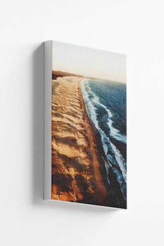 Beautiful beach from top view canvas