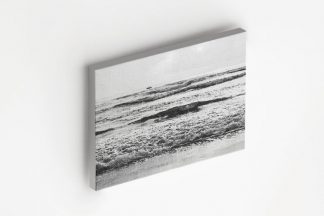 Black and white beach canvas