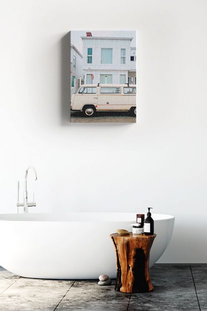 Mini bus vintage canvas