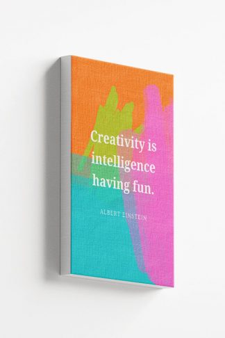 Creativity is intelligence Canvas