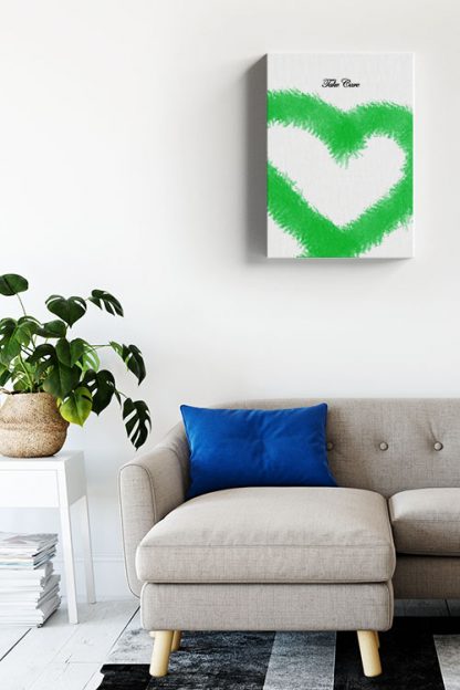 Green Heart Canvas
