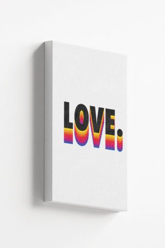 Rainbow Gradient love Canvas