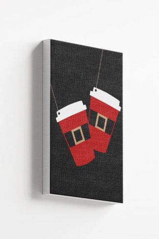 Elegant Christmas cup hang Canvas