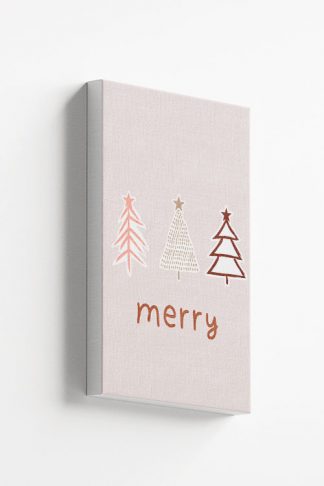 Merry christmas tree doodle Canvas