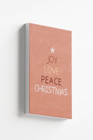 Joy, Love, Peace, Christmas Canvas