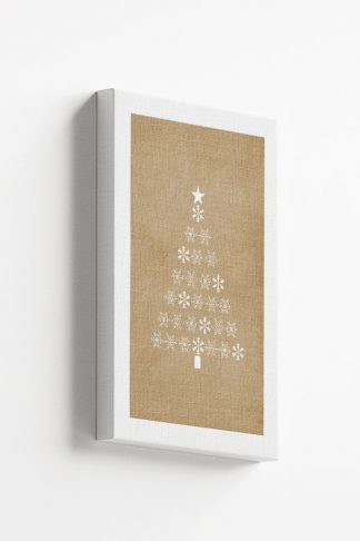 Christmas tree snowflakes Canvas
