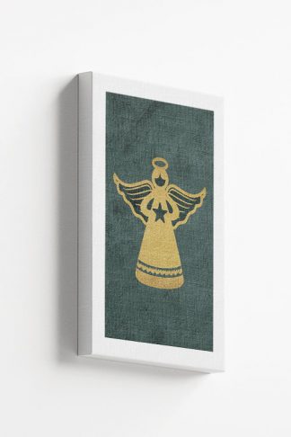 Gold angel ornament Canvas