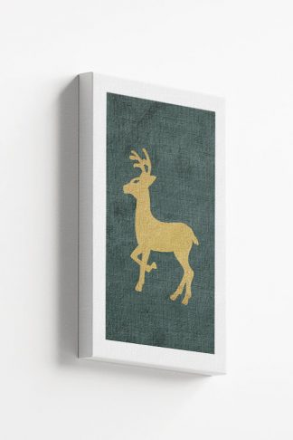 Gold deer ornament Canvas