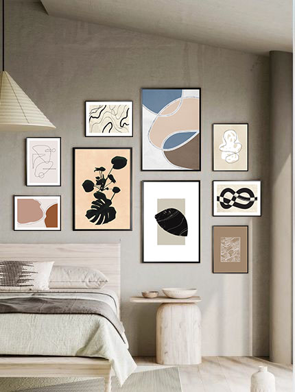 A Monochromatic Art Wall