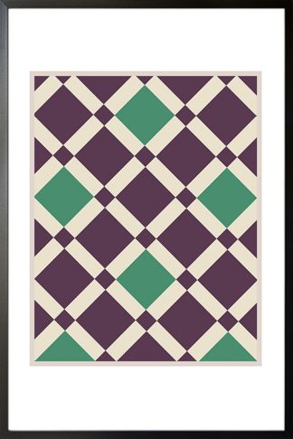 Checkered and Plaid Art No. 3 Poster