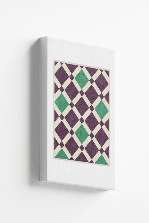 Checkered and plaid art no. 3 Canvas