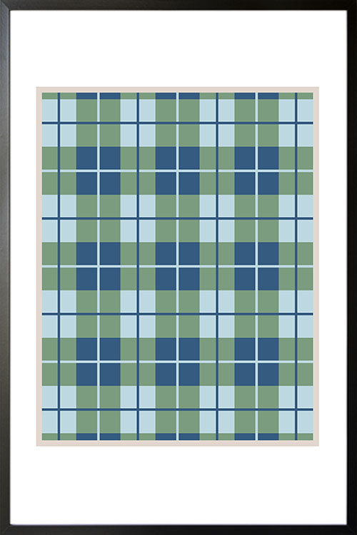 Checkered and Plaid Art No. 5 Poster