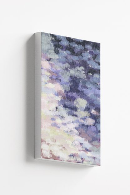 Purple and white clouds abstract Canvas