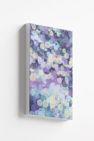 Purple and Turquoise clouds abstract Canvas