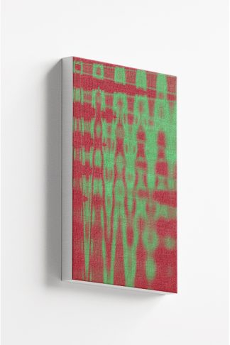 Abstract color red and green grain Canvas
