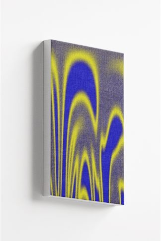 Abstract color yellow and blue grain Canvas