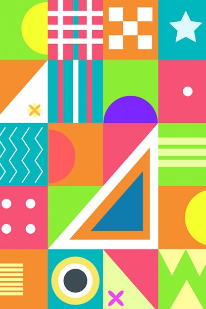 Abstract Patter and vibrant colors Poster