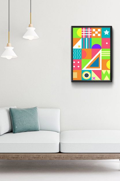 Abstract Patter and vibrant colors Poster